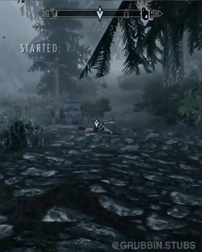 Now that’s what I call an entrance!