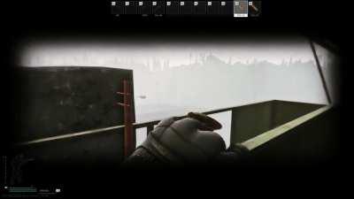 Use the Force Luke! 1-in-a-million mid air grenade collision.