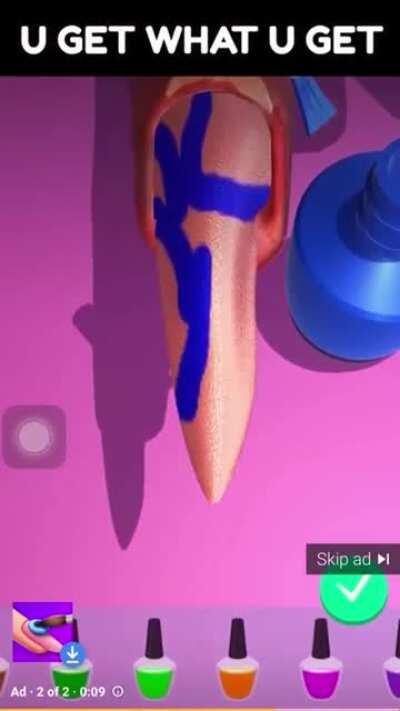 Nails mobile ad