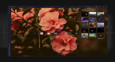 Override New Tab page wallpaper menu