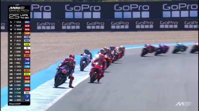 Jerez Race first lap action