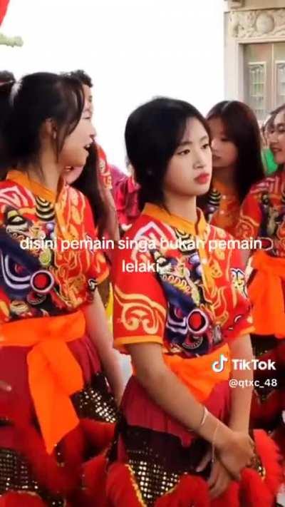 Just your average lion dancers jn Sarawak