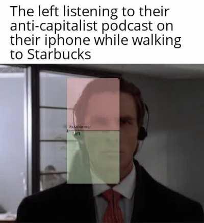 Smash capitalism While waiting in line at Starbucks