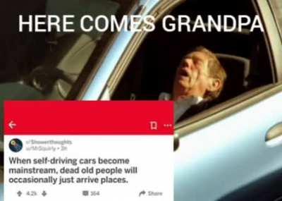 Here cums grandpa