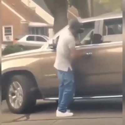 Angry man has his ankle broken by SUV