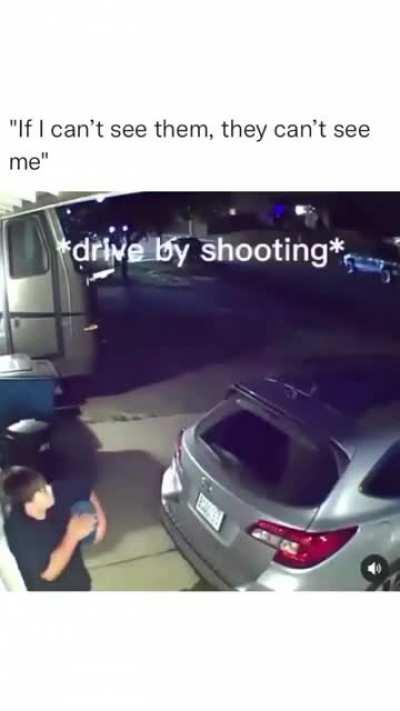 To avoid a drive by shooting