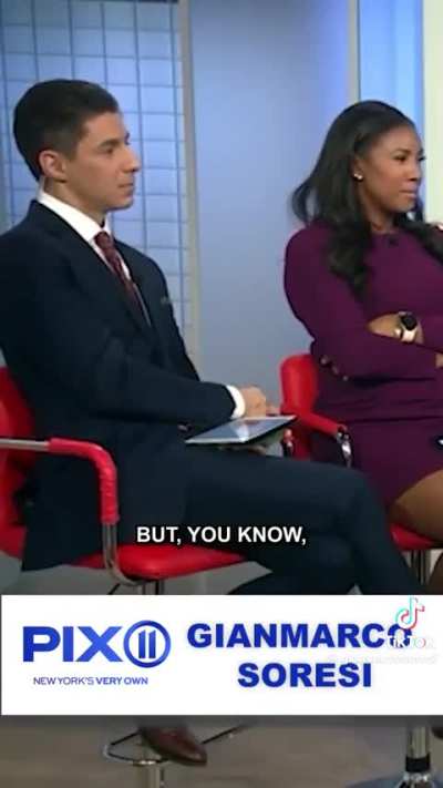 Gianmarco Soresi shouts out his ‘cousin’ on the morning news 