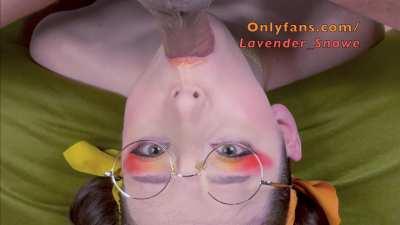 Amazing close up deepthroat