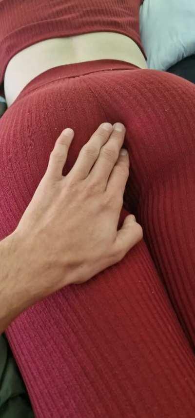 My first time camping 😝🍑