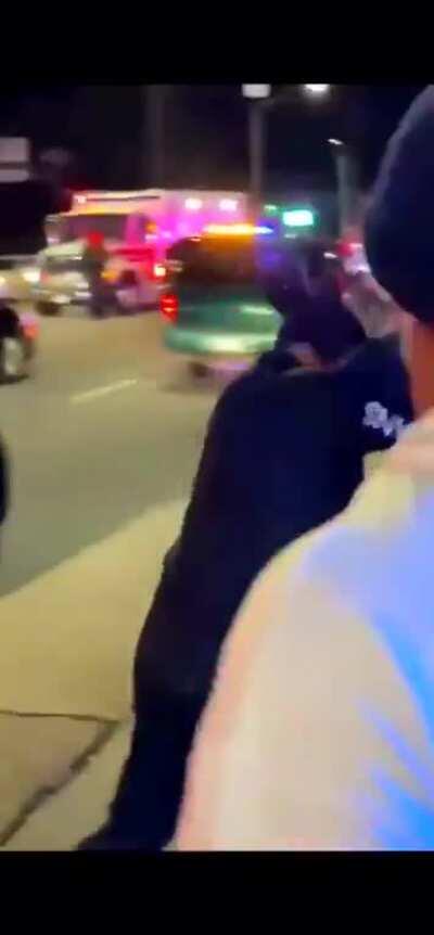 Mayor of Joliet, IL assaults and throws protester to the ground