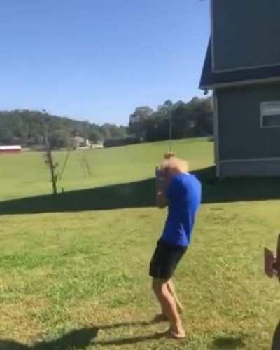 Shooting a shotgun with one hand