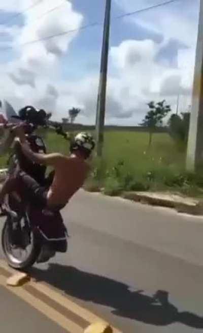 More wheelie shenanigans.