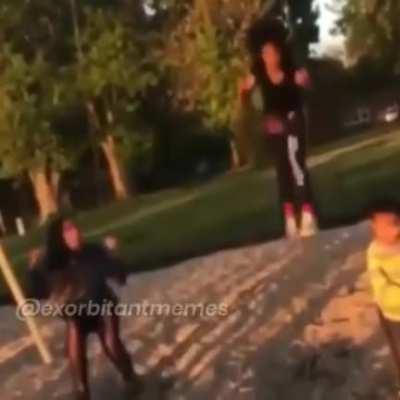 Just let the kid walk in front