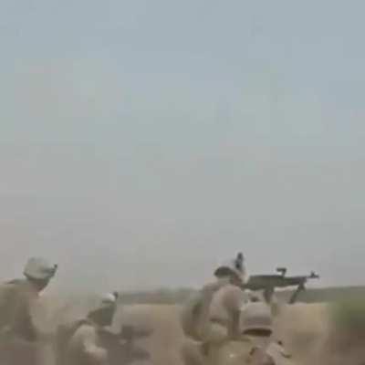 US marines firefight in Marjah, 2010.