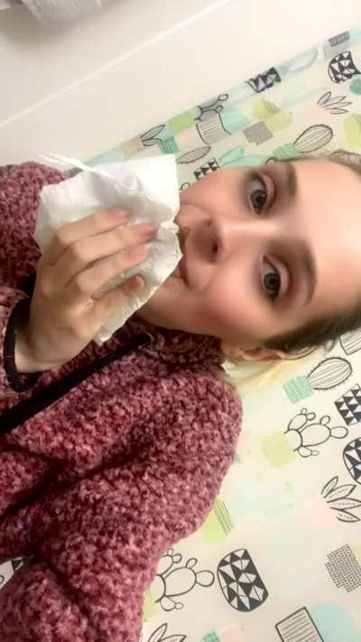 It’s so sticky and smelly I had to rub it on my face