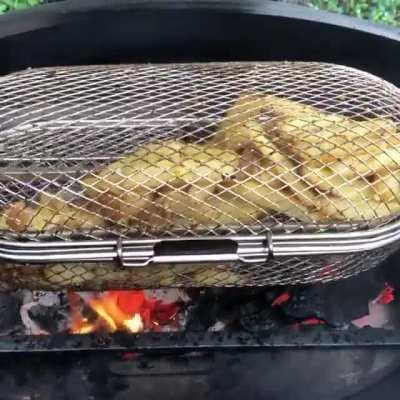 Something different- garlic fries - 400 degrees for about 45 minutes