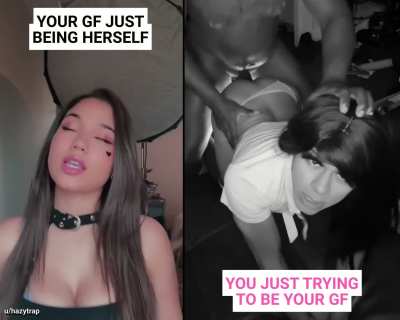 Just wanted to see how it feels like being her, that is all...