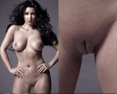 I always thought Kim K was kind of a bimbo, but damn she has a pretty little pussy!