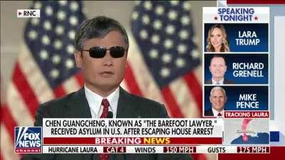 So this just aired from the RNC: Chinese dissident tells story of escaping tyranny and finding hope in America