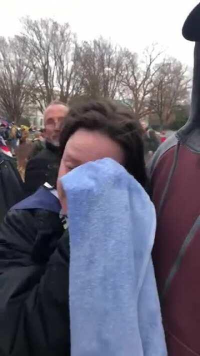 Woman who was maced inside US Capitol, “It’s a revolution!”