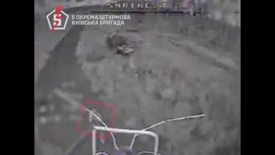 Ukraine's 5th Assault Brigade drone pilots cleared out a Russian trench position using munition drops, in addition to strikes on vehicles and infantry positions using FPV drones. (Audio from source) Two videos, both published February 15, 2025