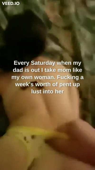 Doggystyle MILF Mom Son Taboo Thong Porn GIF by saberkazumi