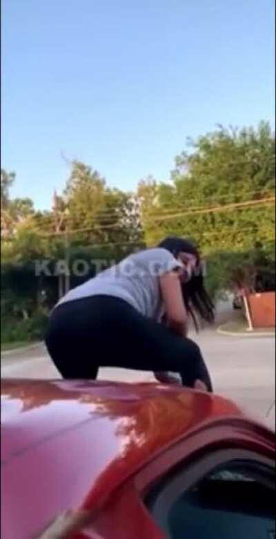 Dancing on the hood