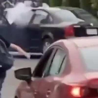 WCGW lighting a firework in public