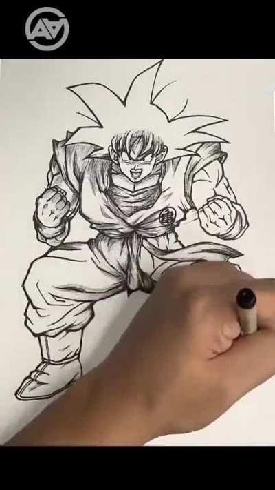 How do you draw Goku?
