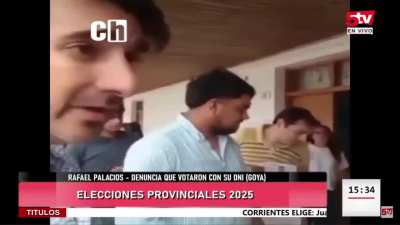 Las prácticas de la vieja política atacan de nuevo: Un flaco fue a votar en Corrientes y se encontró que alguien ya había votado por él. Encima los fiscales le dijeron que iban a anular su voto, en lugar de la mesa. EL VOTO YA ESTÁ ADENTRO DE LA URNA.