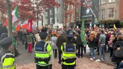 Anti-Mask Protest in Cork city today