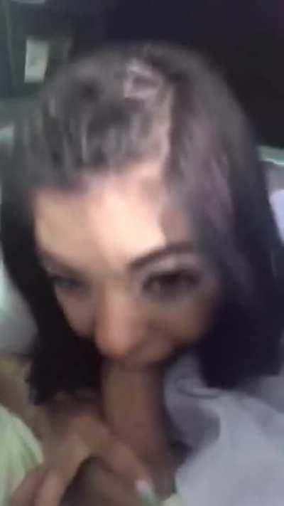 Gina Valentina warming up before scene...