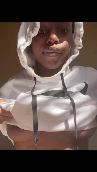 The thought of you grabbing my tits makes me horny