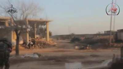 Footage of Free Idliib Army (FSA) soldiers attacking regime positions in Ijaz, Idlib. 8th of February, 2018