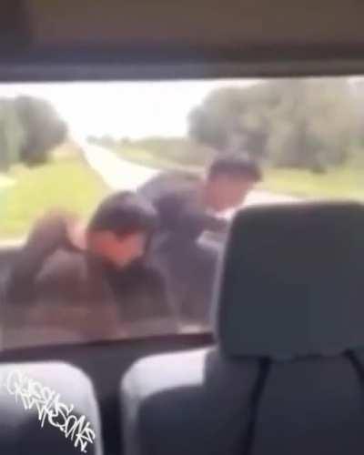 WCGW jumping on a truck bed trying to pass the border