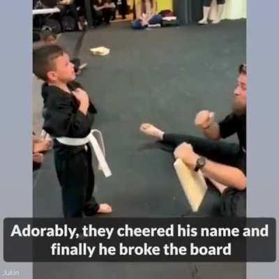 Not one of his friends laughed That support and encouragement got him there