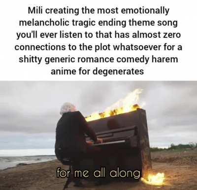 These singers be making the most hit fire op/ed you'll ever listen to on the most garbage fire anime you'll ever watch.🔥✍️