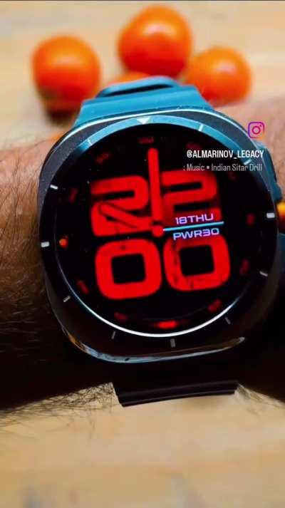 TEMPER Remastered watch face available on Facer