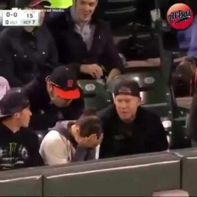 When you grab a ball that is still in play.