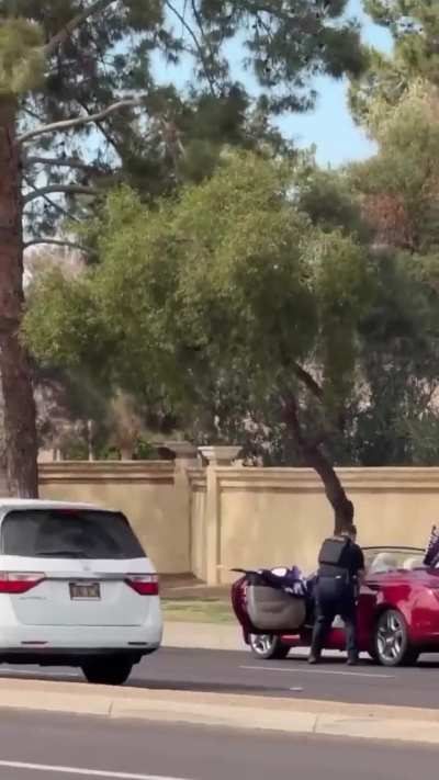 Flagging down the cops backfires