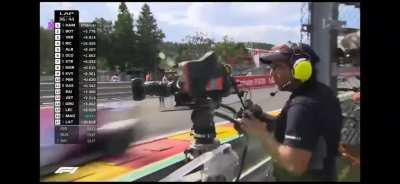 Camera man managed to keep up with F1 cars in 2020 Belgian Grand Prix