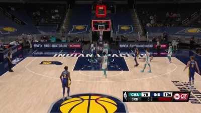 [Highlight] Justin Holiday finds T.J. McConnell who beats the buzzer, pushing the Pacers lead to 30.