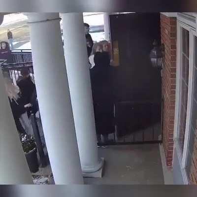 A Muslim American Student Entered The Secret Number Of The Door Of The Mosque Next Door during a Shooting Incident (HERO)