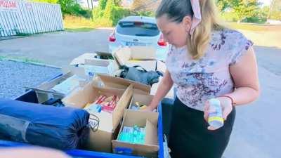 Hi, Reddit!!! another video of us sending parcels to the front line. Thanks to everyone who supports us :)))