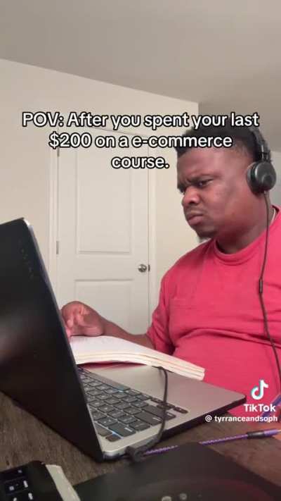 Life-changing e-commerce course 😭