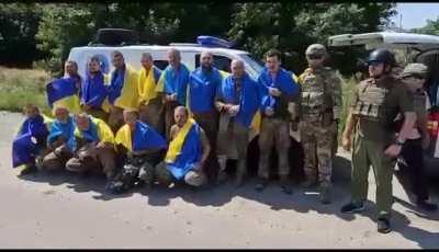 22 Ukrainian soldiers returned home from captivity. "These are soldiers of the Armed Forces; two are officers, enlisted men, and non-commissioned officers. They took part in battles in different directions, and among the released are the wounded. - OP