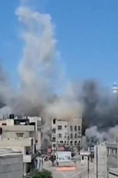 First video of the Israeli response