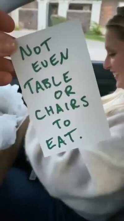 Gifting her the dream home while recreating their favorite memory