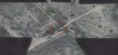 Saudi Air Force targets Houthi supply vehicle in Yemen/Hajjah (date unknown)