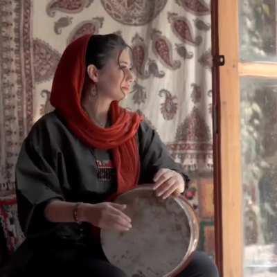 Graceful and talented percussionist